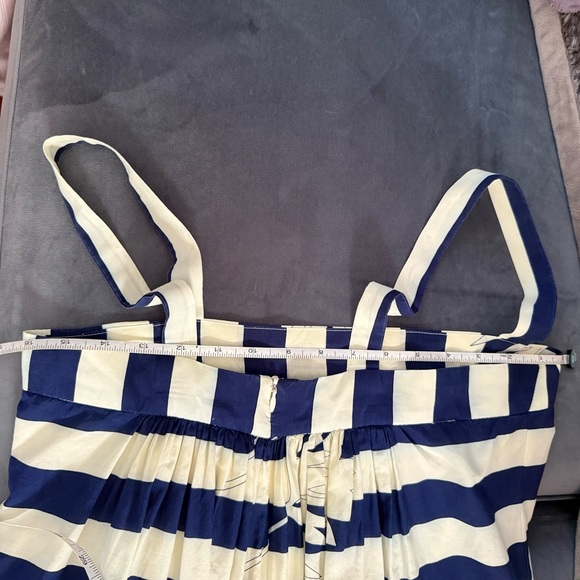 Richard Ruiz bubble hem Dress, Striped black and White, fully lined, Small - Picture 10 of 12